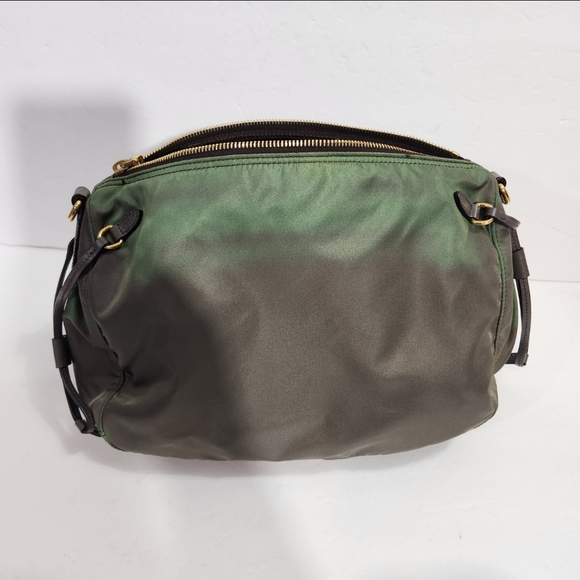 Prada Authentic nylon crossbody messenger bag ombre style green army green - Picture 12 of 16
